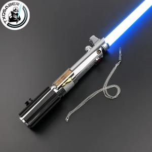 TXQSABER Anakin Lightsaber Proffie 레이저 픽셀 보드 LED 스트립 블레이드가있는 부드러운 스윙 금속 힐트 SD 카드 Skywalker Cosplay Toys