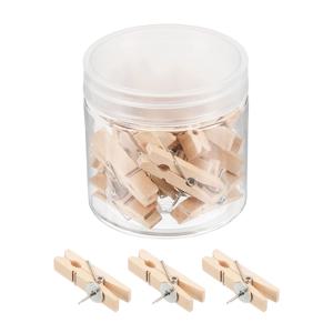 20Pcs 35x19/20mm 사무실 및 학교 편지지 핀 내구성 나무 클립 푸시 핀 코르크 칠판에 대 한 장식 바인더 엄지 압정