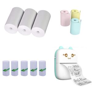 57x25MM 감열지 스티커 용지 라벨 용지 인화지 컬러 용지 어린이 카메라 인스턴트 인쇄 어린이 카메라 프린터