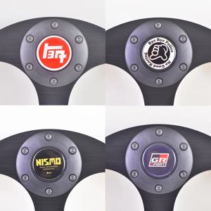 범용 JDM 스타일 플라스틱 자동차 레이싱 레이스 랠리 스포츠 스티어링 휠 경적 단추, 커버 포함