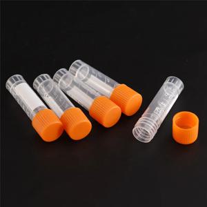 20 Pcs 실험실 분석 볼륨 바이알 스크류 캡이있는 원심 분리기 튜브 1.8ml 졸업 PP 냉동 튜브 병