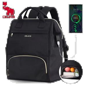 OIWAS 여성용 점심 배낭 15.6인치 노트북 배낭 USB 포트가 있는 절연 쿨러 배낭 남성 여행 작업 피크닉 하이킹