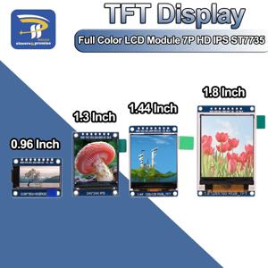 TFT 디스플레이 0.96 1.3 1.44 1.8 인치 IPS 7P SPI HD 65K 풀 컬러 LCD 모듈 ST7735 / ST7789 80*160 240*240 (OLED 아님) Arduino 용