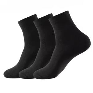 3/6/12 쌍 블랙 남성 양말 면 소재 남성용 세트 긴 속옷 비즈니스용 깃털 신발용