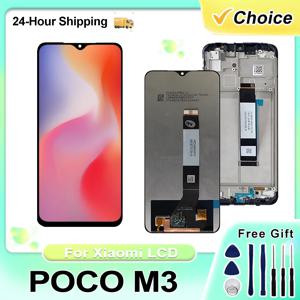 샤오미 POCO M3 LCD M2010J19CG M2010J19CI 터치 스크린 디지타이저, Redmi 9T 디스플레이 M2010J19SG 교체 부품, 6.53 인치 IPS