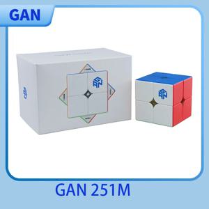 【JudyCube】GAN 251 M Pro 2x2 자기 속도 큐브 전문 GAN 큐브 251M 에어 퍼즐 GAN 249 V2 스트레스 해소 장난감 Gan 큐브
