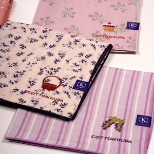 Coolpa 28cm 더블 레이어 면 땀 흡수 손수건 개인 위생 및 패션 액세서리용으로 인쇄된 일본 공예품