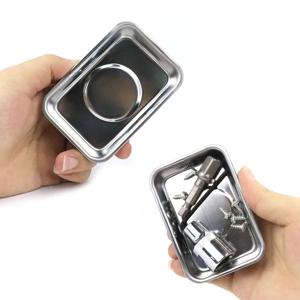 자동차 부품용 사각 자석 트레이, 너트, 볼트 및 나사 보관용 흡착식 트레이, 차고 및 작업장용