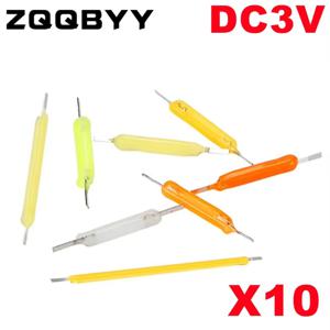 COB LED 세라믹 필라멘트 에디슨 전구 램프 부품, 조명 다이오드 액세서리, 여러 가지 빛깔의 휴일 조명, DIY 장식, 3V, 10 개