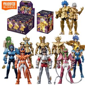 블록키즈 오리지널 세인트 세이야 V04 골드 조디악 갤럭시 버전 V01 02 03 처녀자리 샤크 쌍둥이자리 사가 장난감 조립 액션 피규어 선물