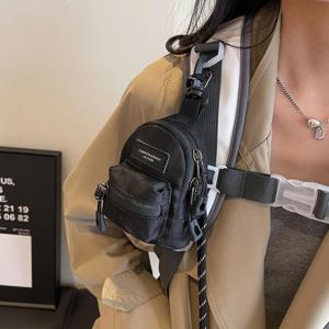 미니 동전 지갑 남성 여성 커플 크로스백 휴대용 지갑 이어폰 키 숄더백 힙합 캐주얼 만능 신상품