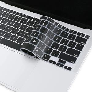 MacBook Air 13 인치 용 키보드 커버 2022 2021 2020 출시 A2337 M1 A2179 터치 ID 방수 보호 실리콘 스킨