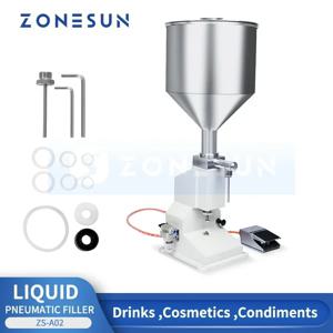 ZONESUN ZS-A02 공압 페이스트 충전 기계 점성 액체 소스 꿀 크림 샴푸 화장품 식품 음료 생산