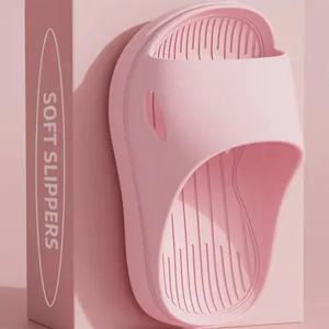 심플 홈 슬리퍼 실내 여름 미끄럼 방지 커플 두꺼운 바닥 여성 남성 슬립온 슈즈 관리가 쉬운 편안한 EVA 소재