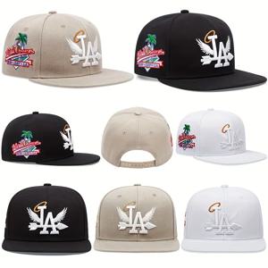 1/2/3/4PCS 패션 unisex la 자수 야구 모자 로스 앤젤레스 snapback 모자 천사 날개 힙합 모자 야외 조절 모자
