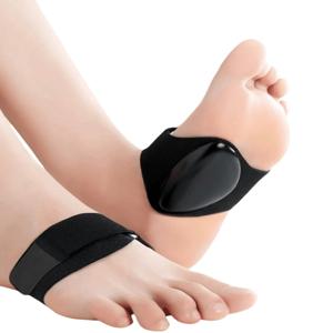 발볼을 지지하고 압력을 완화하는 평발용 남녀 공용 아치 서포트 스포츠 깔창 1쌍.