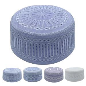 여름 통풍 메쉬 무슬림 모자 가볍고 편안한 기도 모자 무슬림 터번 남성 헤드스카프 히잡 보닛 유대인 인도 모자