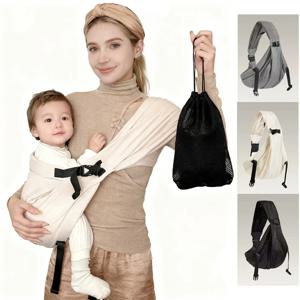 휴대 가능하고 보관 가능한 아기 캐리어 허리 앞면 캐리 스와들 슬링 유아용 랩 인체공학적 백벨트 신생아용