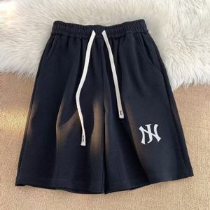 아메리칸 스트릿 패션 스타일 니치 패션 브랜드 레터 프린트 캐주얼 남성 스포츠 팬츠 루즈 오버사이즈 반바지
