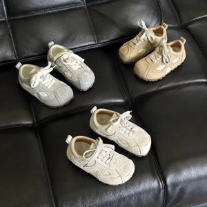 Кроссовки브랜드 키드 스니커즈 2025가을 새로운 그릴 신발 트렌드 소프트 솔 소년 신발 패션 소녀 스니커즈 디자이너 Shoestenis Masculino