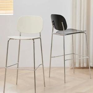 투명한 미니멀리스트 디자이너 바 의자 철 크리 에이 티브 아크릴 프론트 데스크 높은 의자 Tabourets De Bar 액세서리 가구