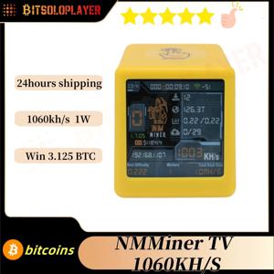 비트코인 ​​너드 마이너 V2 NMminer 공식 다채로운 스마트 TV 1000KH/sNerdminer v2 ESP32 BTC SOLO 복권 마이너