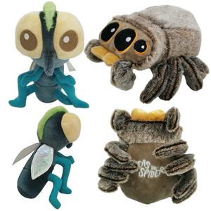 박제 부드러운 동물 봉제 인형 거미 작은 파리 장난감 검은 작은 루카스 시뮬레이션 베개 인형 애니메이션 게임 룸 Decora 아이 선물
