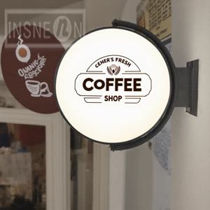 맞춤형 360도 회전 LED 라이트 박스 간판, 실외용 아크릴 간판, 조명 간판, 방수 하우스/매장 로고