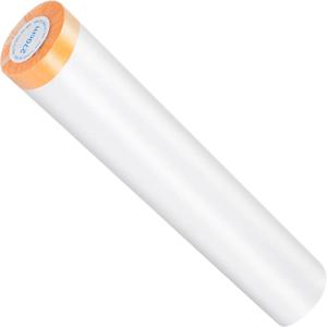 마스킹 테이프가 있는 플라스틱 천 플라스틱 시트, 방수 보호 마스킹 필름, 자동차, 가구, 바닥용 먼지 및 페인트 방지