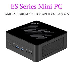 SZBOX AMD AI5 340 AI7 Pro 350 AI9 HX370 AI9 465 ES 미니 PC 듀얼 DDR5 5600MHz WiFi6 BT5.3 Oculink HDMI2.1 DP2.1 게이머 컴퓨터