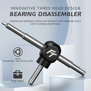 휴대용 인라인 스케이트 스쿠터 스케이트보드 휠 베어링 제거 도구 608 베어링 8mm 보어 설치 분해 제거 도구