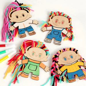 여아용 나무 DIY 공예 키트 장난감 교육용 수제 땋은 머리 페인팅 공예 크리스마스 생일 선물 어린이용