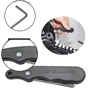 스테인리스 스틸 아이스 하키 스케이트 레이스 타이트너 확장형 훅 접이식 휴대용 전문 아이스 스케이팅 액세서리