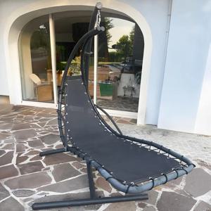 흔들의자 교체용 천 가벼운 정원 해먹 원단 리클라이너 원단 검정색 야외 리클라이너 교체용 원단