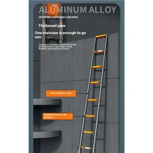 현대식 다기능 알루미늄 합금 직선 사다리 가정용 텔레스코픽 접이식 사다리 엔지니어링용 헤링본 조인트