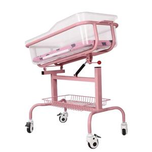 병원용 아기 침대 의료용 아기 침대 조절 가능한 기울기 신생아 트롤리 투명 이동식 카트 바퀴 포함 가정 및 병원용