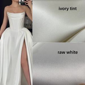 고품질 미카도 트윌 새틴 원단 DIY 무대 의상 웨딩 공주 드레스 딱딱한 디자이너 원단