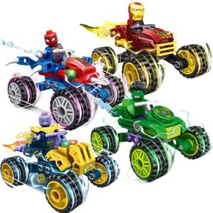 블라인드 박스 미니 마블 빌딩 블록 피규어 빅 고블린 스파이더맨 아이언맨 베놈 캡틴 호크 데드풀 테크닉 아머 선물 장난감