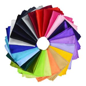 포셰 남성용 손수건 단색 흰색 검정색 빨간색 녹색 폴리에스터 앵글 비즈니스 포켓 스퀘어 체스트 타월 22*22CM