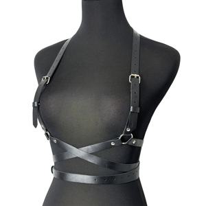 여성 펑크 패션 벨트 스트리트 스타일 허리띠 여성용 서스펜더 바디 하네스 코르셋 벨트 고딕 의류 액세서리