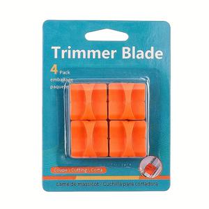 내구성이 뛰어난 스테인리스 스틸로 제작된 A4 용지 절단기 칼날 교체품 4팩, 다양한 종이 절단기와 호환됩니다.