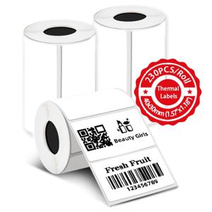 690개 감열지 스티커, 감열 라벨 프린터 T50M Pro, PL70E, M110, 방수 라벨용 3롤 1.57''x1.18''(40x30mm)