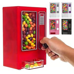 책상용 귀여운 사탕 자판기, 미니 사탕을 수동으로 배출, 이상적인 크리스마스 및 생일 선물