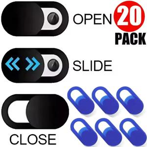 20-1개 유니버설 노트북 모바일폰 웹캠 커버 태블릿 프라이버시 렌즈 스티커 아이패드 PC용 안티 스파이 보호 카메라 커버