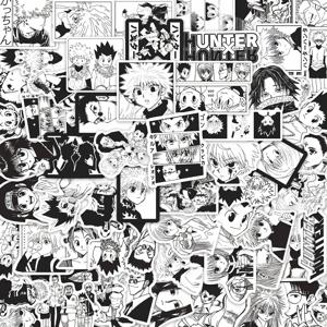 68개 애니메이션 헌터 X 헌터 스티커 곤 프리크스 킬루아 조르딕 DIY 스티커 스케이트보드 오토바이 여행가방 휴대폰 노트북 데칼