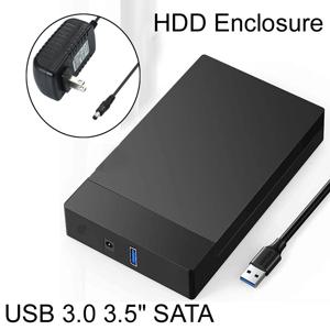 USB 3.0 3.5 인치 HDD SATA 외장 하드 드라이브 케이스 박스 리더, 지지대 10TB 하드 드라이브 인클로저, PC 랩탑용 고속 어댑터