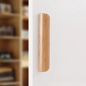 1개 단단한 나무 가구 손잡이 서랍 손잡이 캐비닛 나무 손잡이 환경 친화적인 옷장 손잡이 (장착 나사 포함)