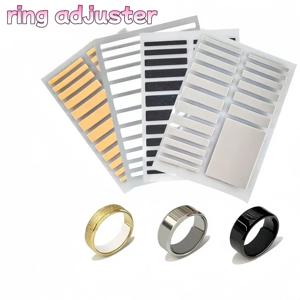 보이지 않는 반지 사이즈 조절기 - 투명 실리콘 반지 조절 스티커, 모든 크기의 헐거운 반지를 위한 미끄럼 방지 보석 도구