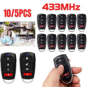 10/5개 ABCD / 잠금 해제 4버튼 433MHz 금속 푸시 버튼 리모컨 송신기 범용 4버튼 차고 문 개폐기