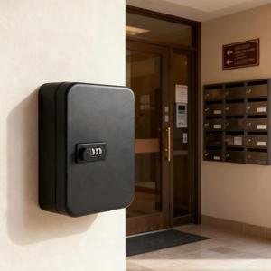 콤비네이션 키 캐비닛 20 키 훅 키 박스 벽걸이형 키/코드 잠금장치 잠금 키 오거나이저 키 캐비닛 보안 잠금 박스